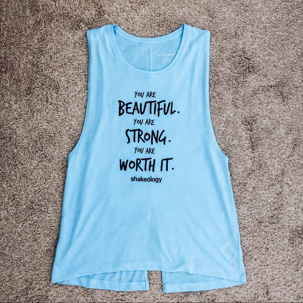 YOU ARE BEAUTIFUL, STRONG, WORTH IT tank